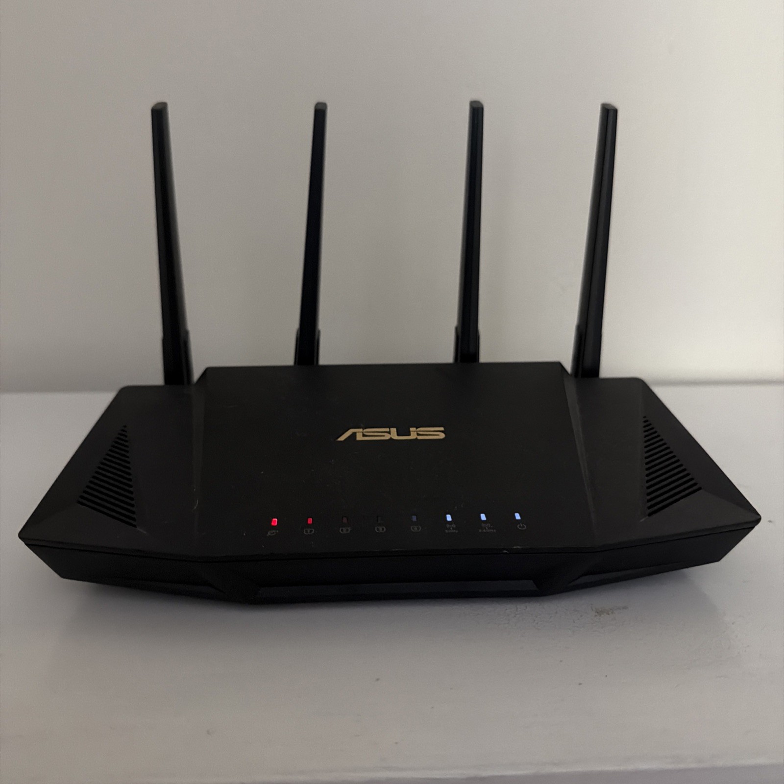 ASUS RT-AX3000 Dual-Band Wi-Fi 6 Router 4-Port Black 3000 Mbps NO POWER CORD EUC