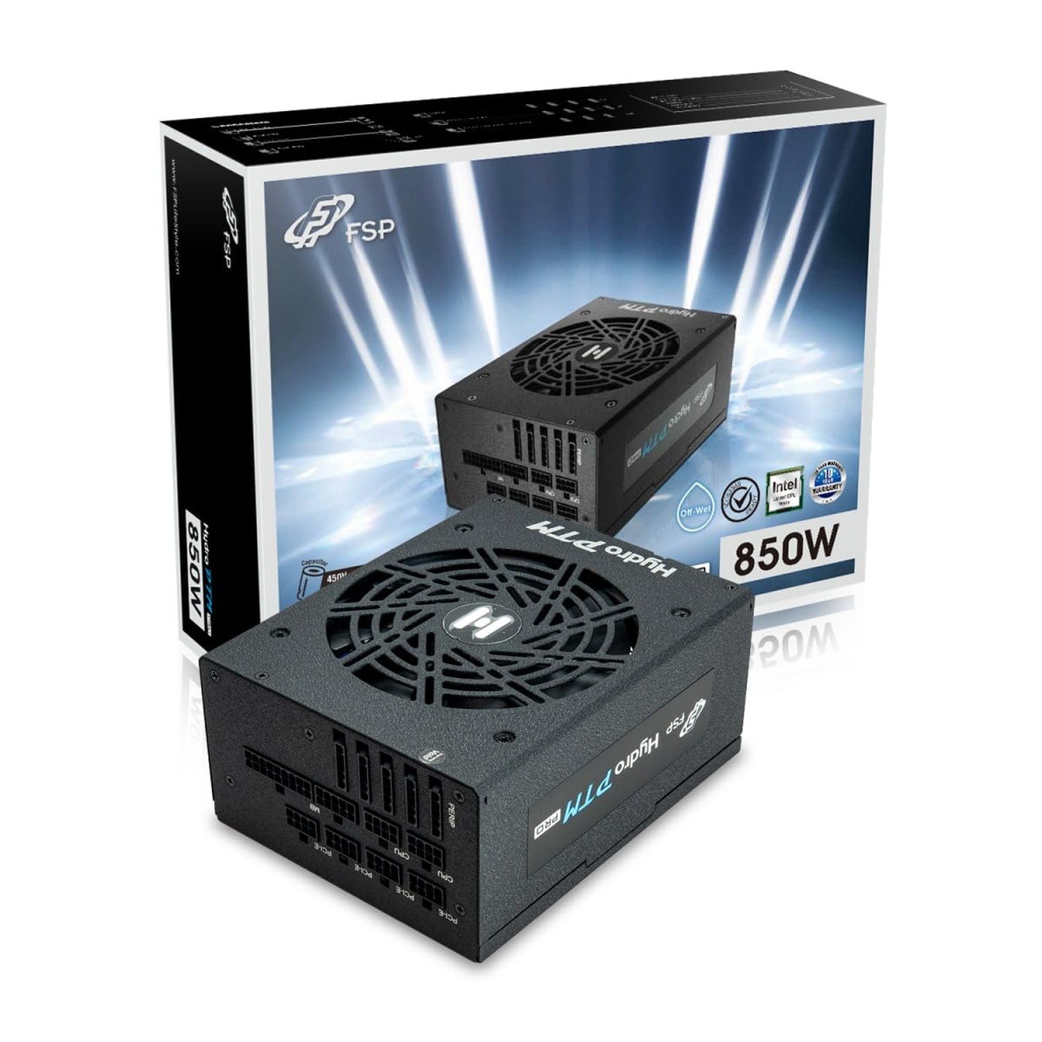 FSP Hydro PTM PRO 850W Power Supply, 80 Plus Platinum Efficiency 850