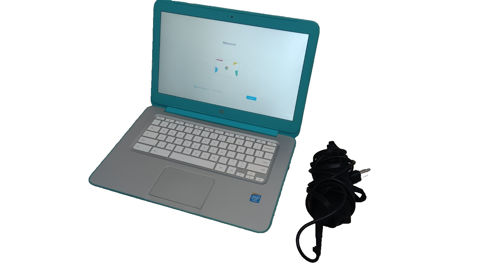 HP Chromebook 14-q039wm Celeron 2955U 1.4GHz 4GB Ram 16GB eMMC Ocean Turquoise