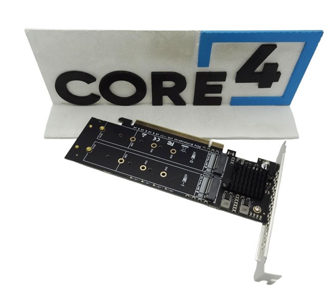 GLOTRENDS PA41 Quad M.2 NVMe to PCIe 4.0 Adapter