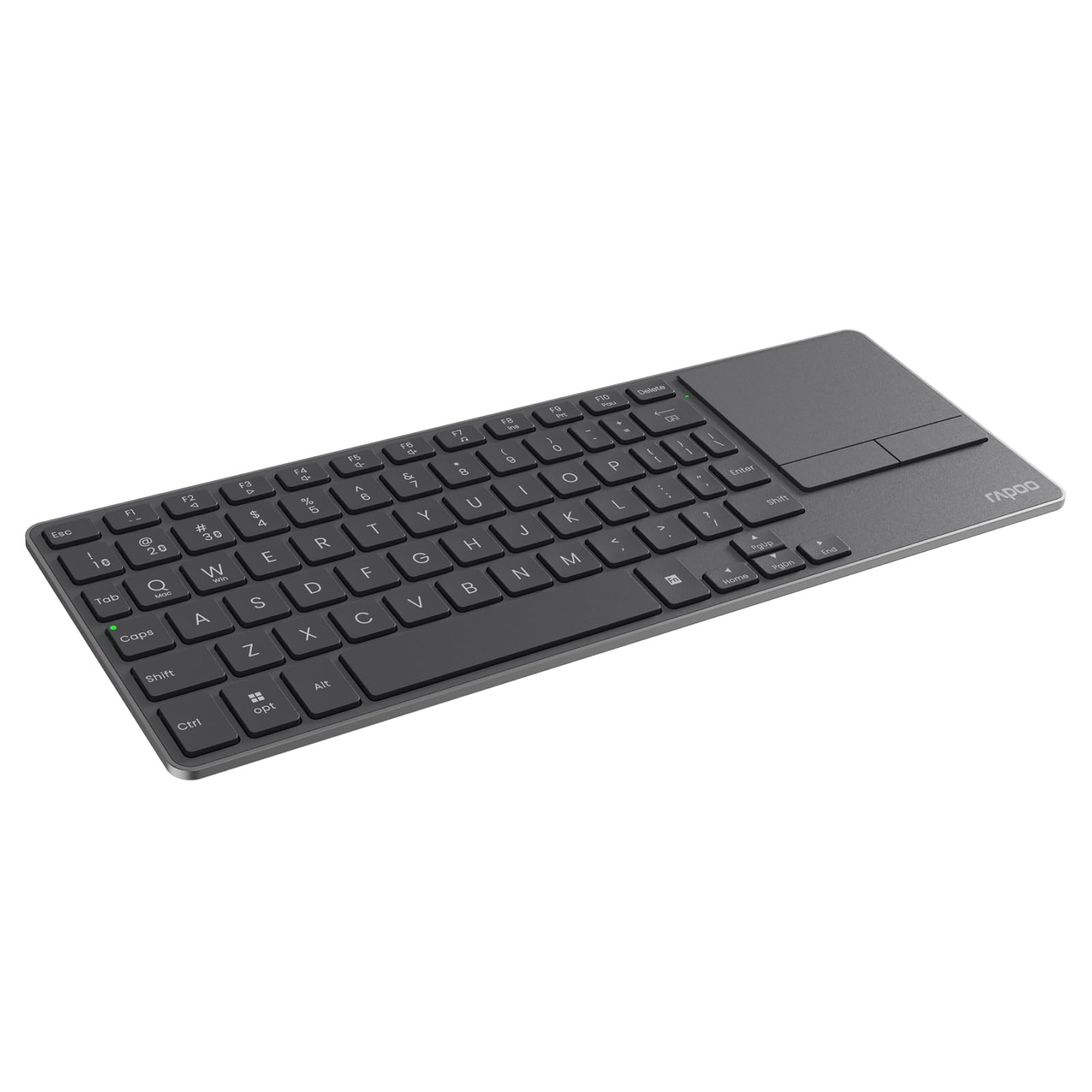 Rapoo Mini Wireless Keyboard with Touchpad, Multi-Device HTPC Keyboard for PC...
