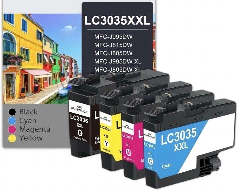 4 Pk LC 3035 XXL  Ink Cartridge Replacement for Brother MFC-J995DW J805DW J815DW