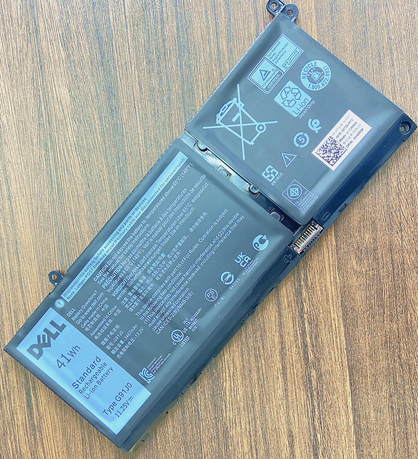 Genuine G91J0 Battery Vostro 15 3510 3520 Inspiron 14 7420 7435 2-in-1 Series US