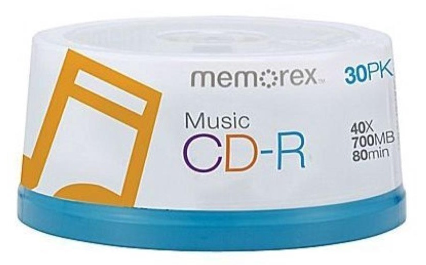 Memorex 40X Digital Audio Music CD-R 80min 700MB (Logo on Top) Lot