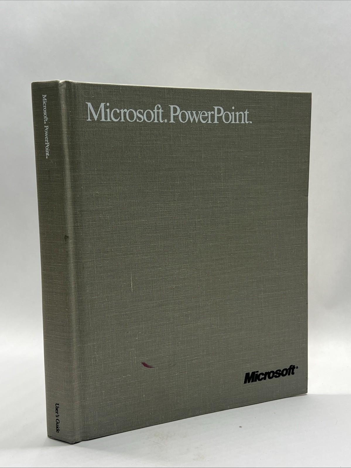 1988 Hardcover MICROSOFT POWERPOINT USER'S MANUAL for the APPLE MACINTOSH