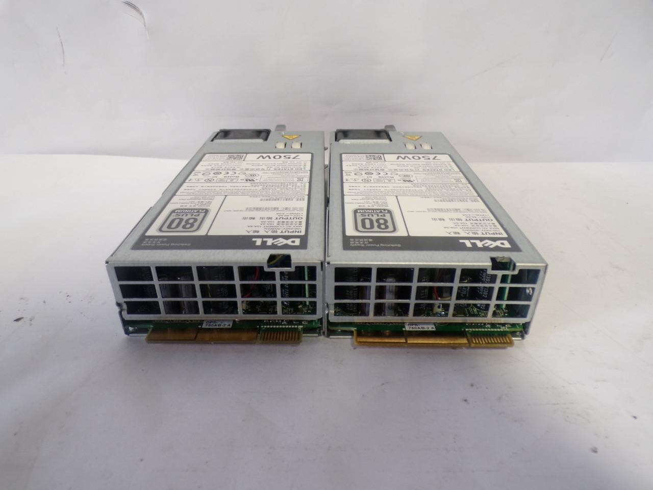 *Lot Of 2* Dell D750E-S1 750W Power Supply 09PXCV for PowerEdge (K100)