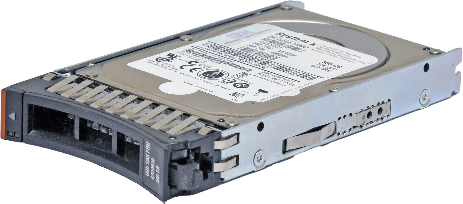 IBM Toshiba 300GB 42D0638 42D0641 MBF2300RC 2.5" 10K SAS HDD with Caddy