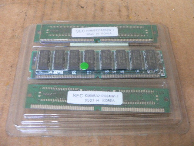 Samsung Kmm5321200aw-7 (Lot Of 3) 8Mb 72-Pin Simm Ram Pair Kmm5321200aw-7