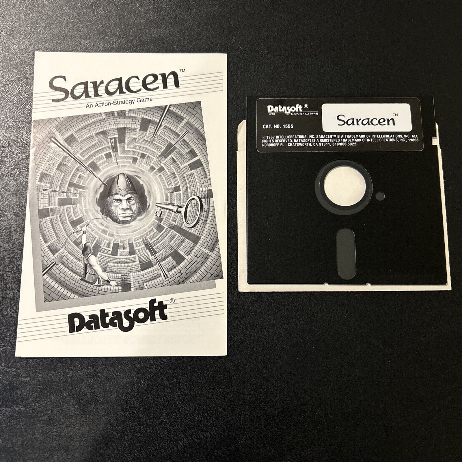 Saracen 5.25” Floppy Disk, Datasoft Computer Software