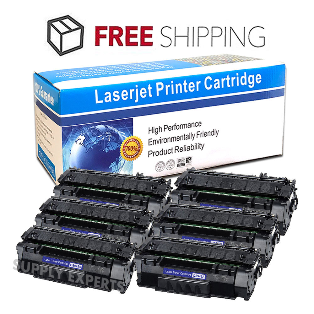 6PK Toner Cartridge Q5949A 49A Laser Black For HP LaserJet 1320n 1320tn 1320nw