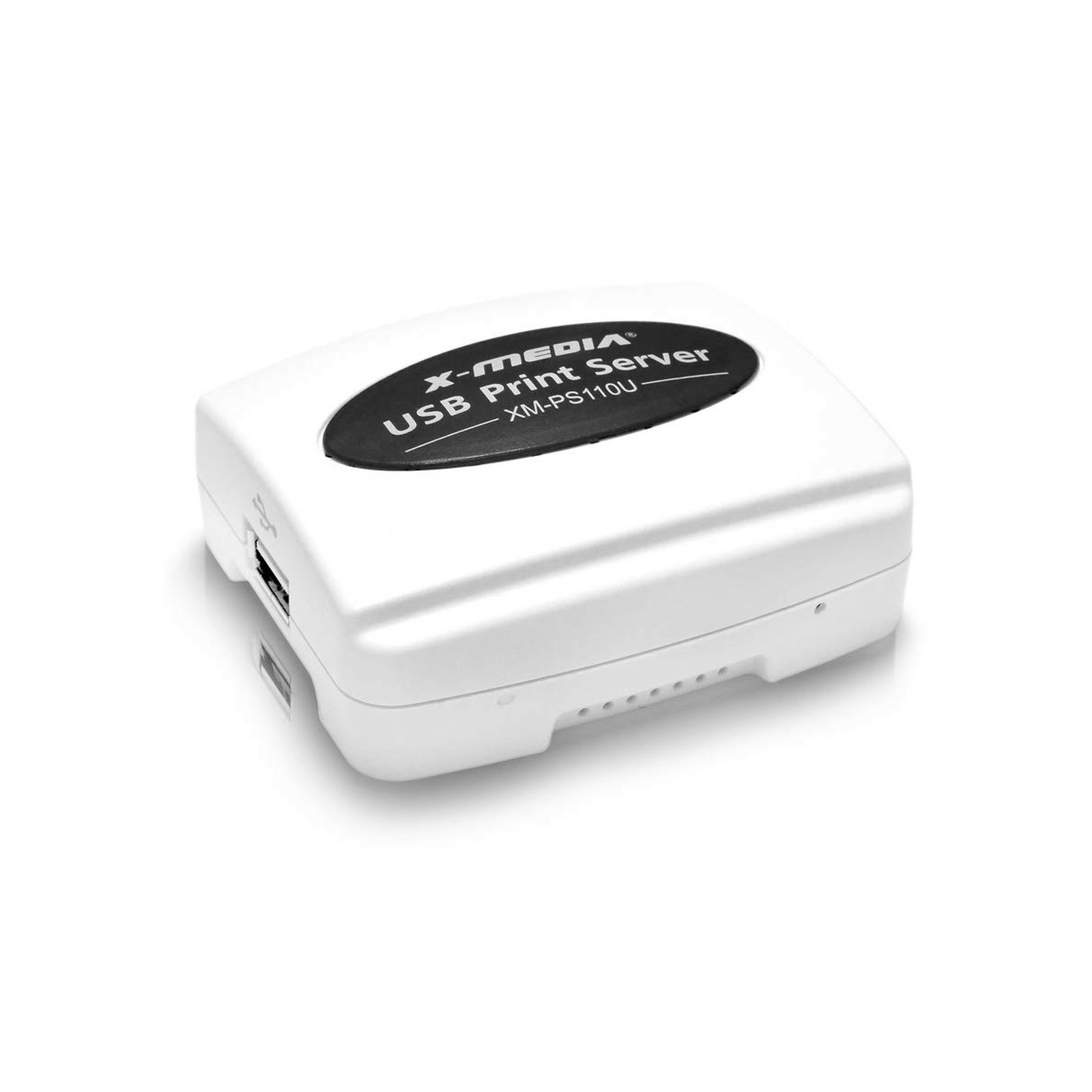 X-MEDIA XM-PS110U 1-Port 10/100Mbps Fast Ethernet USB Print Server, USB 2.0 P...