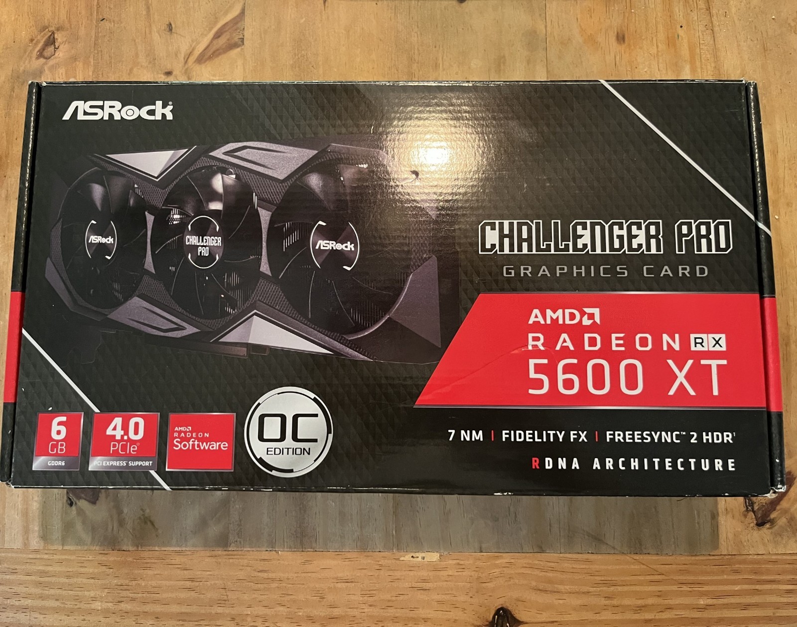 ASRock Challenger Pro RX 5600 XT 6GB Used in Box GPU