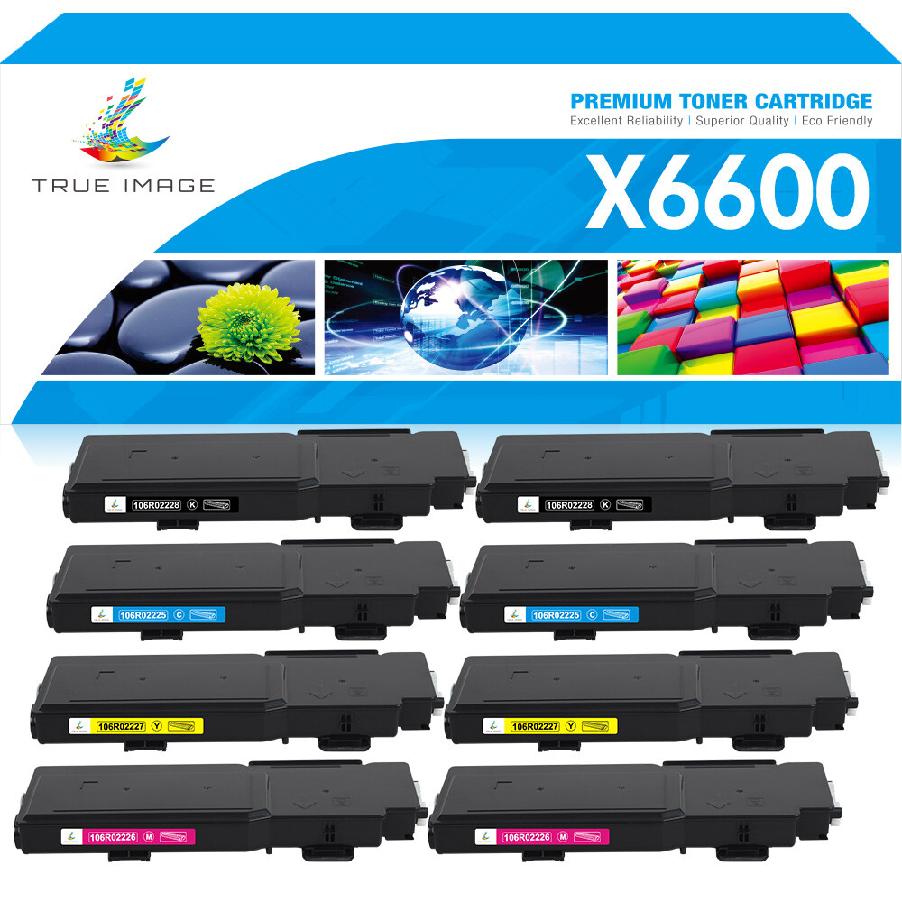 8PK Color 106R02228 Toner Compatible for Xerox Phaser 6600 WorkCentre 6605