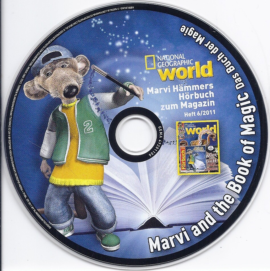 National Geographic World PC CD (German language, Marvi's book of magic, kids)
