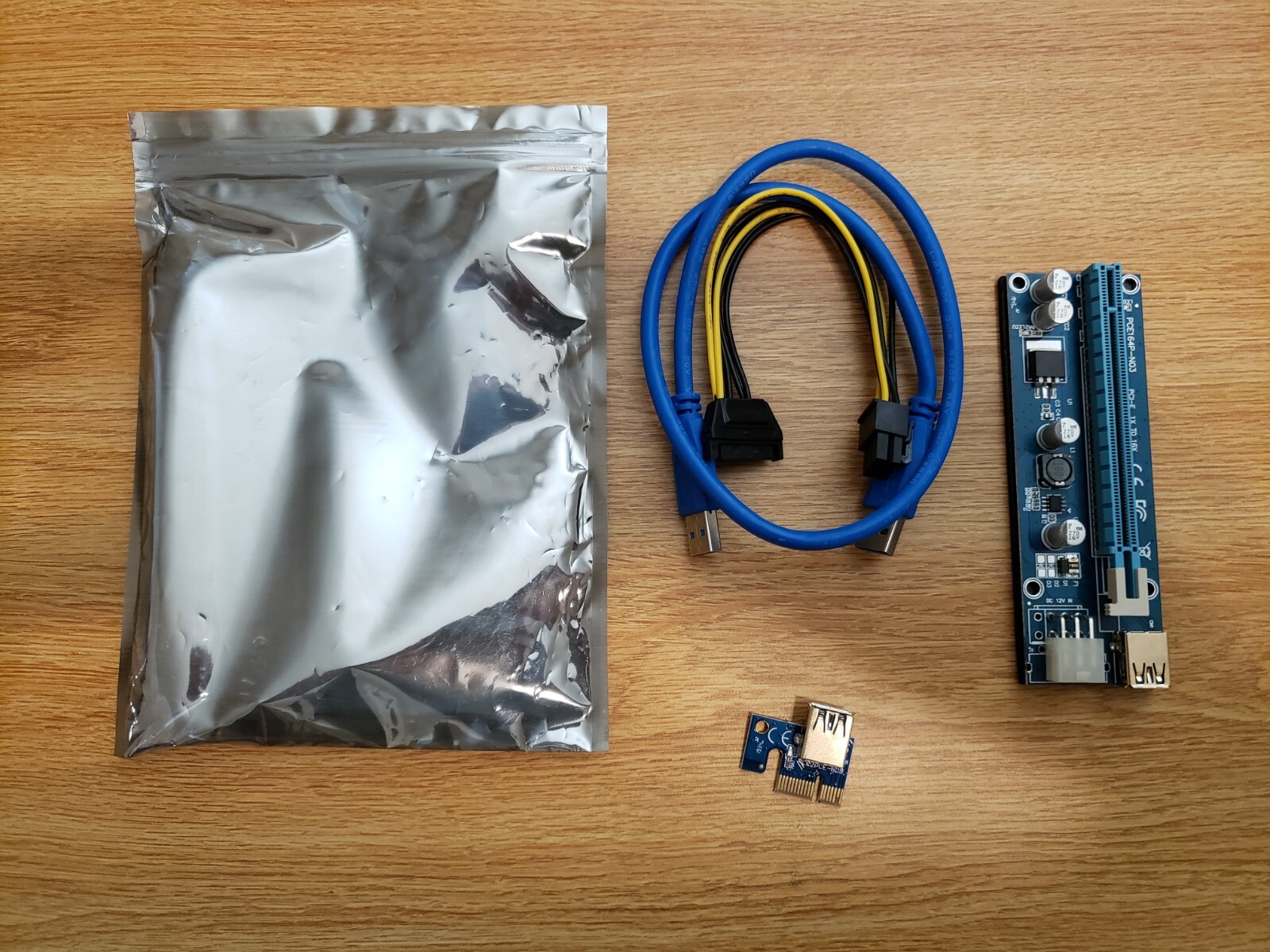 GPU Riser Miner Adapter PCE164P-N03 VER009S and PCE2PCE-NO9 PCI-E 1X TO 16X NEW