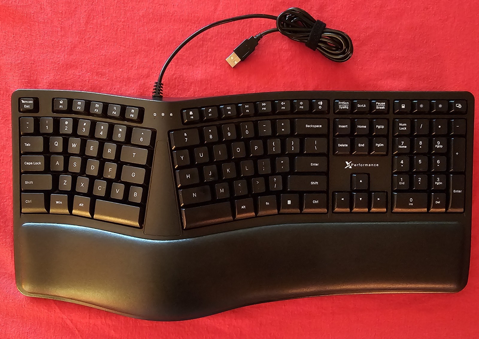 Ergonomic Wave Keyboard Style Like Microsoft Natural Curve Comfort