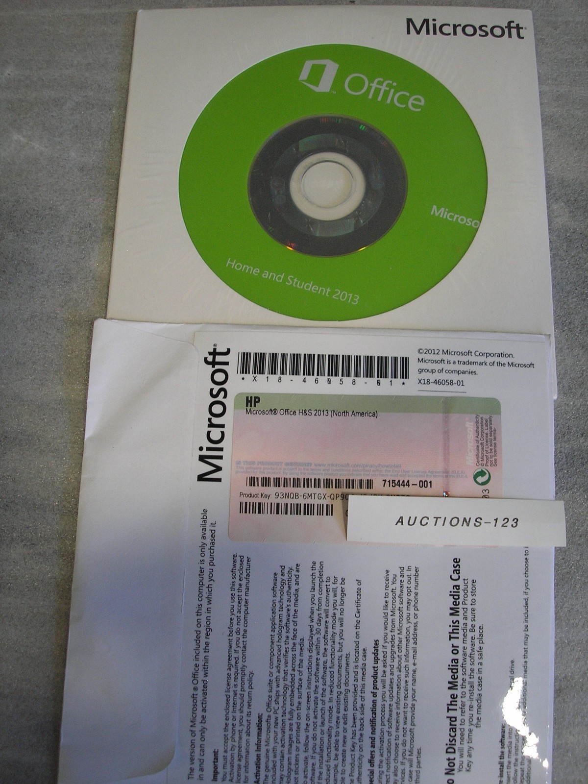 Microsoft Office 2013 Home & Student Full DVD Version for Win 7/8/10/11 =SEALED=