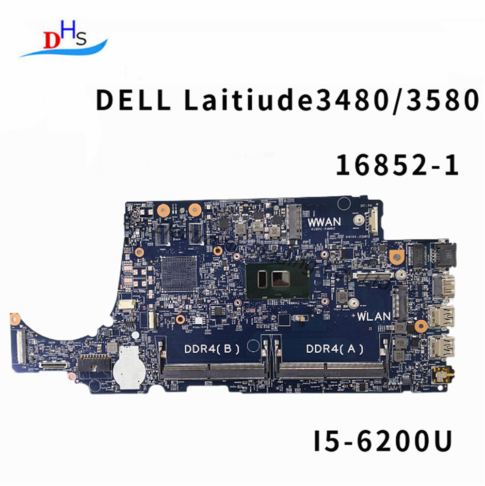 TD9WG For DELL Laitiude 3480 3580 Motherboard I5-6200U 16852-1 0TD9WG 