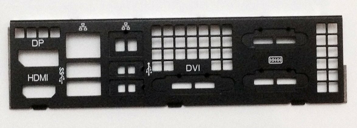 Supermicro MCP-260-00076-0B 1U I/O Shield for X10SLV-Q with EMI Gasket CSE-504