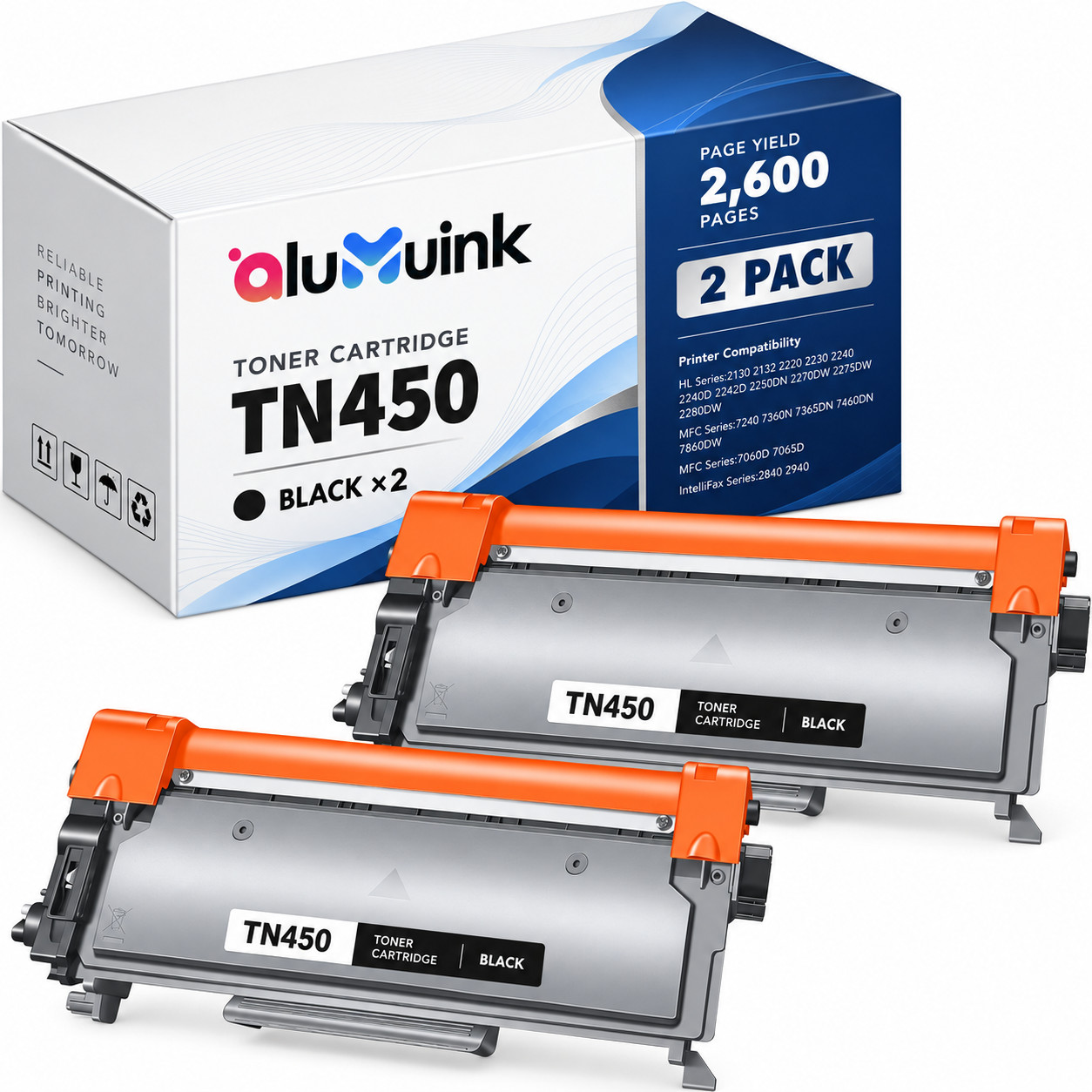 Tn450 Toner Cartridge High Yield for HL-2242D, HL-2250DN, HL-2270DW, HL-2275DW