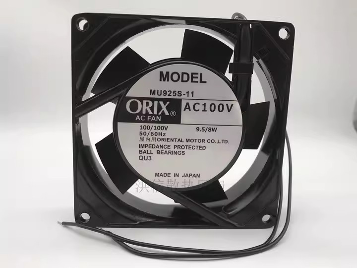 1PCS ORIX 9025 MU925S-11 AC100V 9.5/8W 90*25MM Aluminum Frame Cooling Fan
