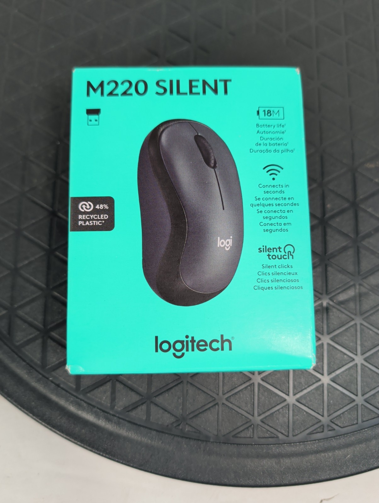Logitech M220 Wireless Ambidextrous Mouse - Graphite (910-006127)