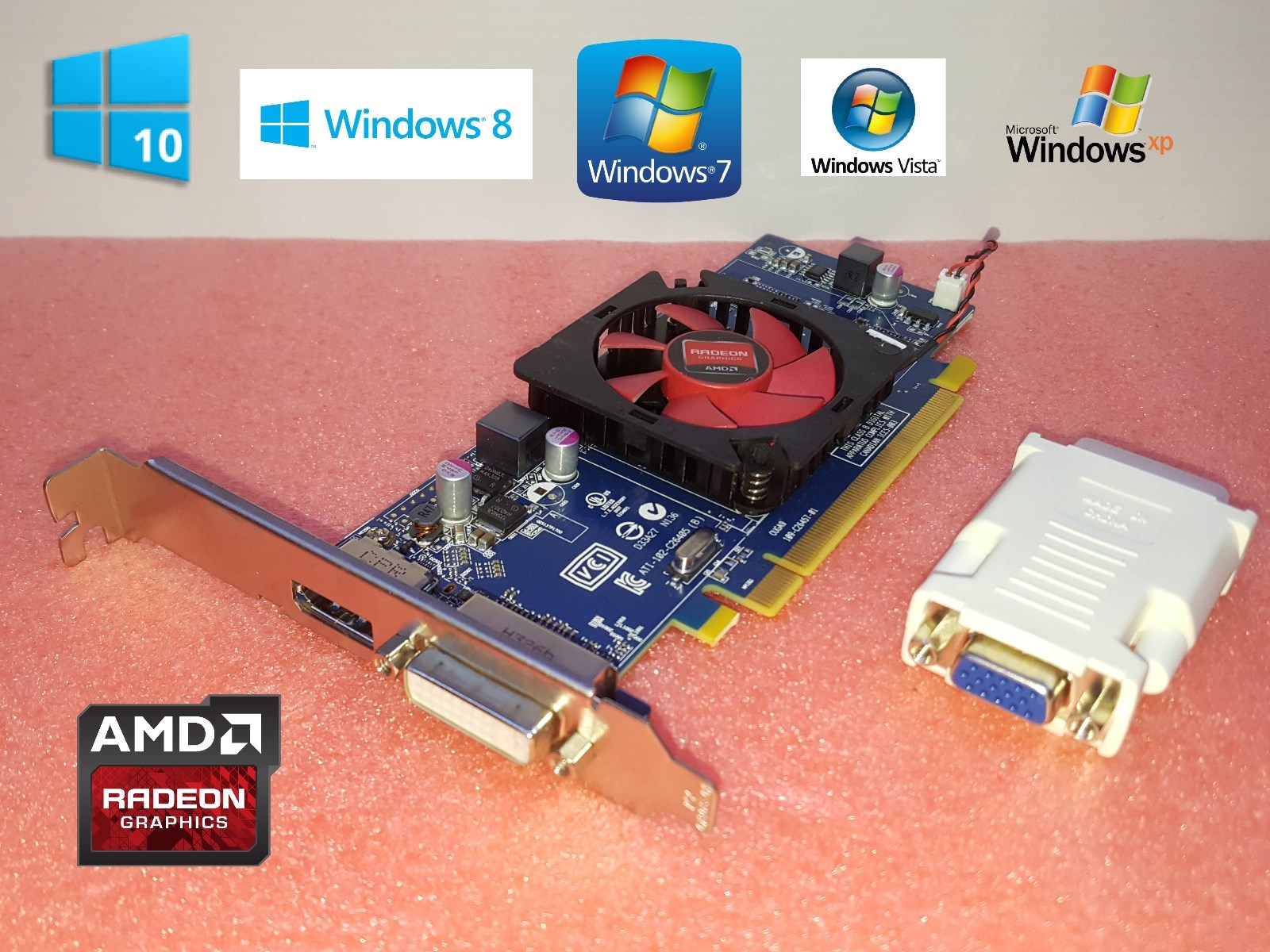 HP Pavilion p6-2127c p6-2128 p6-2133w p6-2136 Displayport DVI 1GB HD Video Card