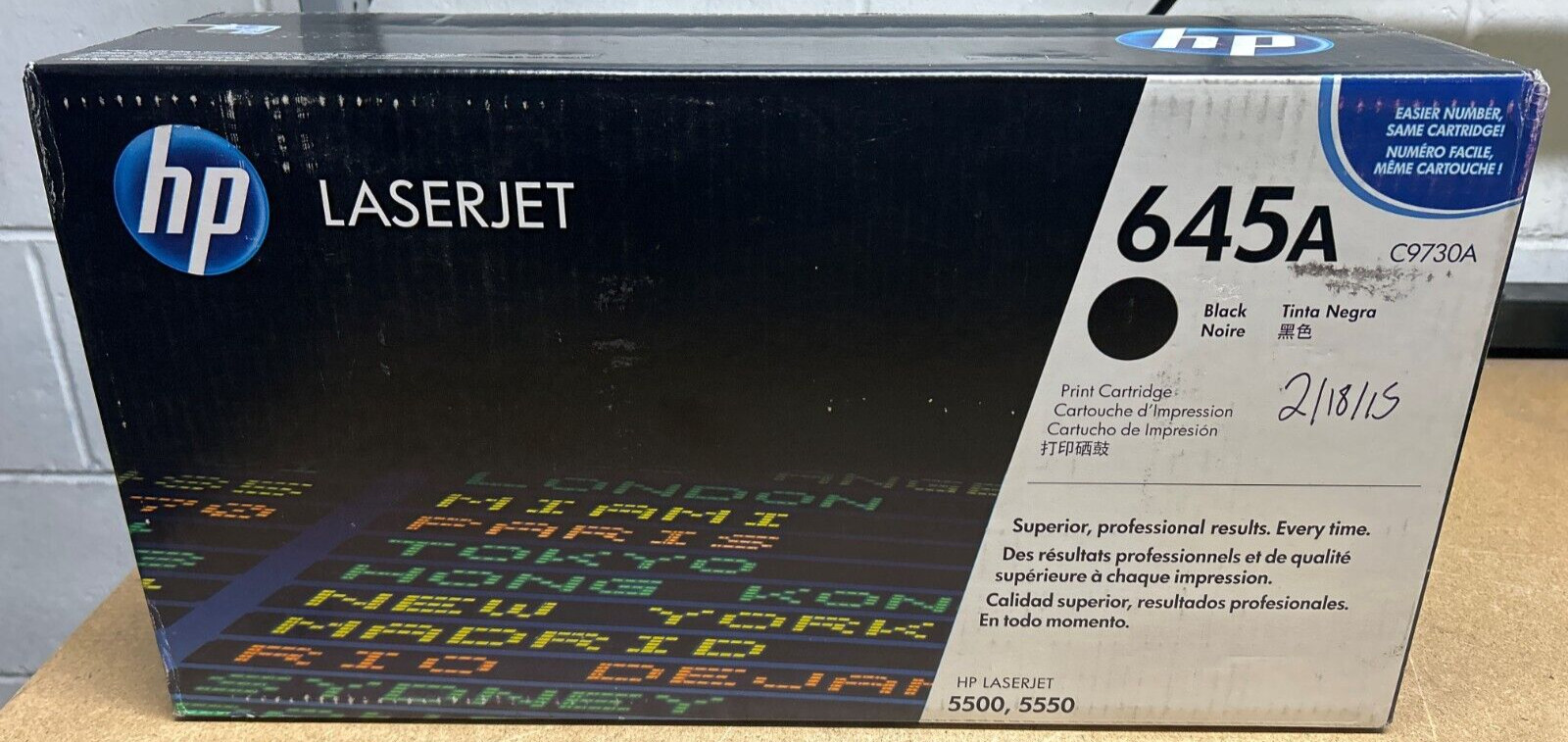Genuine HP LaserJet C9730A / 645A Black Toner for 5500 / 5550