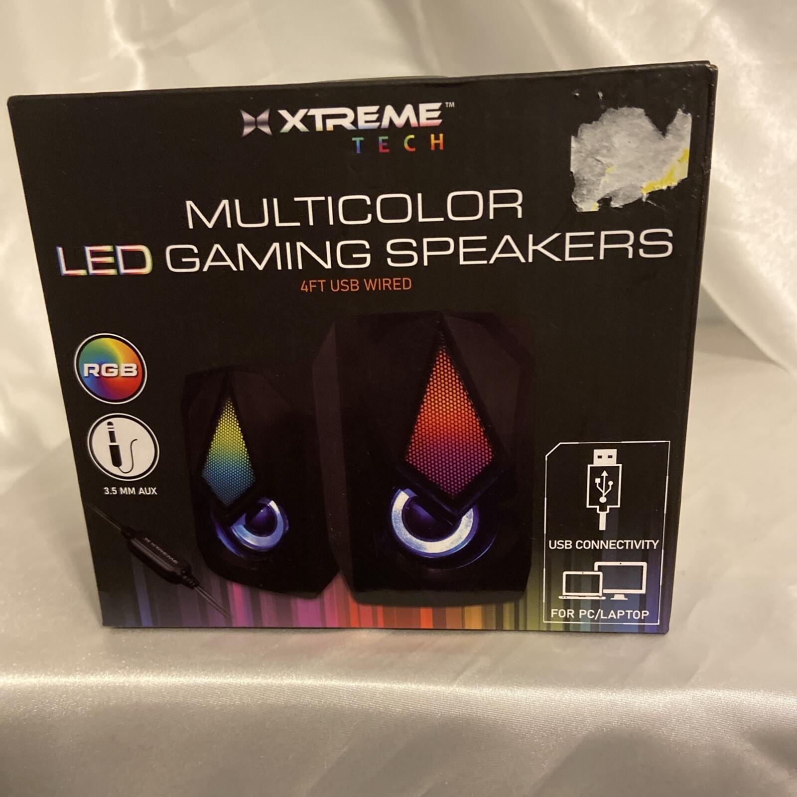 Xtreme Tech. Multicolor  LED Gaming Speakers USB Connectivity
