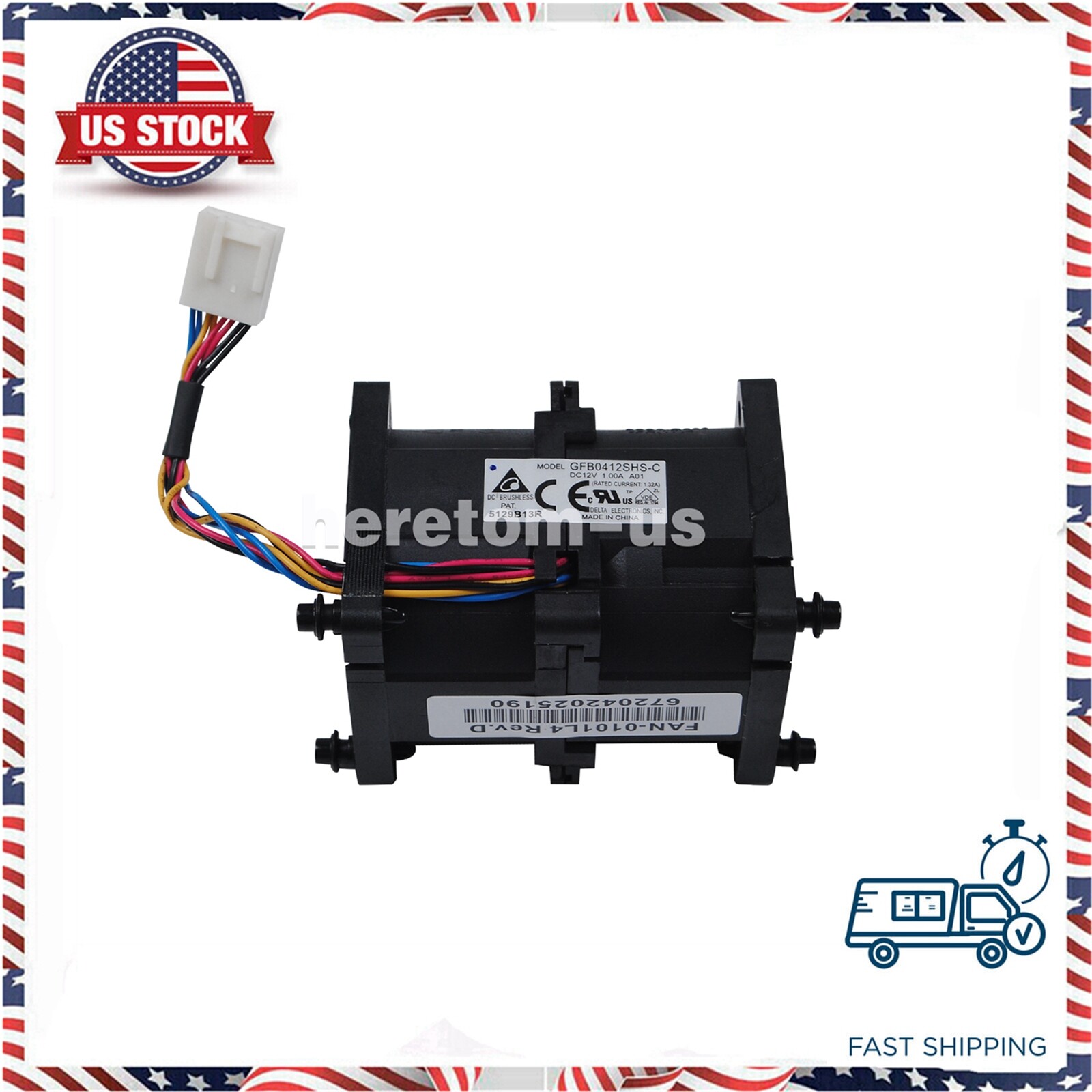 Supermicro FAN-0101L4 Server 40mm 4PIN 12V 1A 1U Counter-Rotating Fan