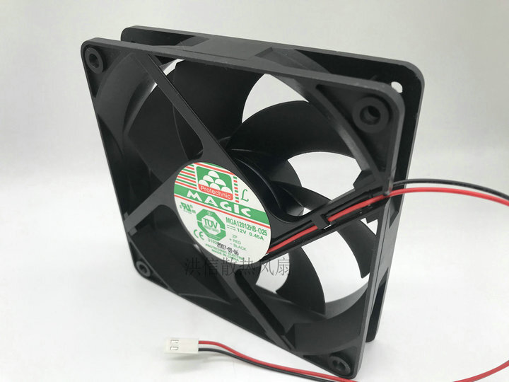 1X   12V 0.45A 120mm cooling fan MGA12012HB-O25 12025
