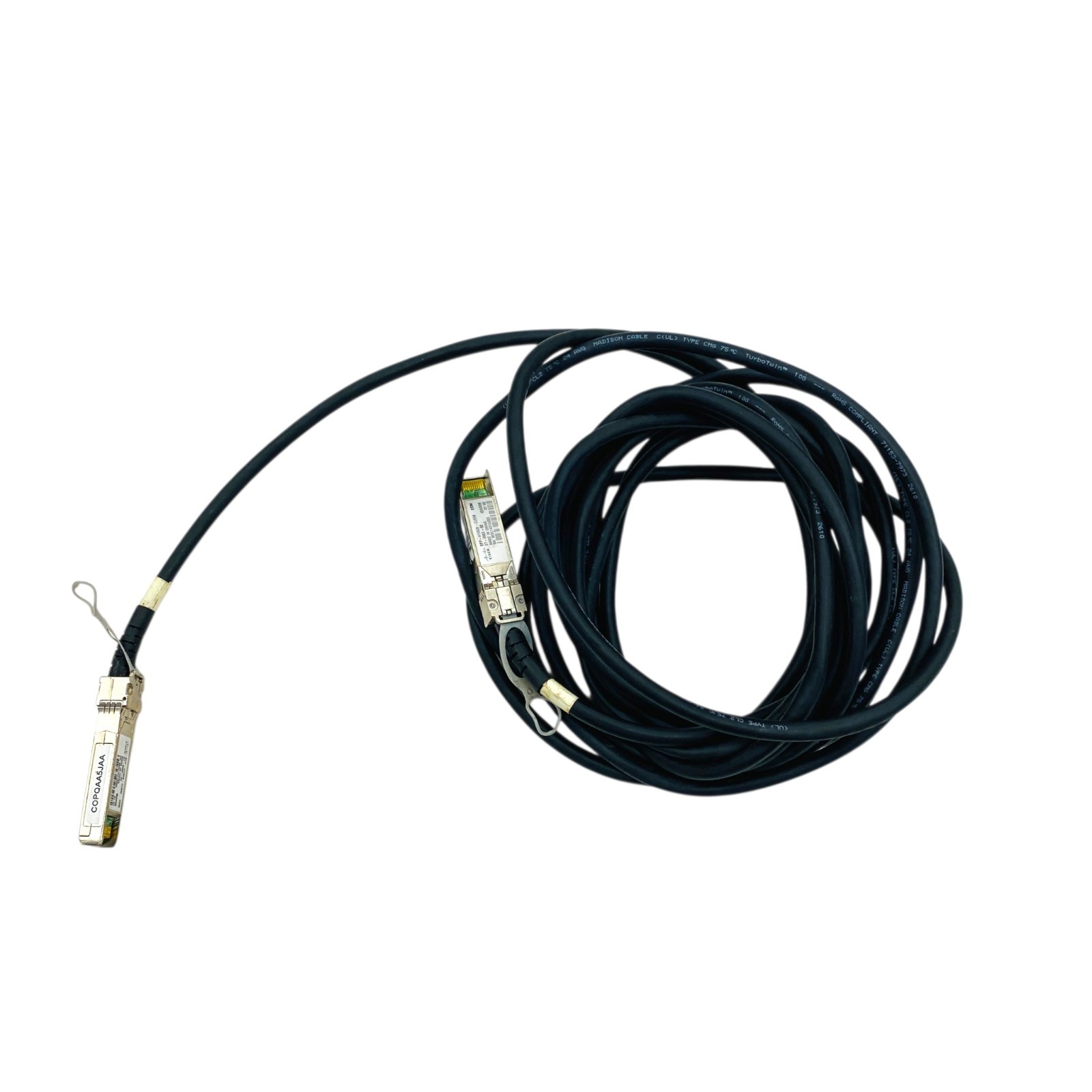Cisco SFP-H10GB-CU5M 10G SFP+ Direct Attach Copper DAC Cable 37-0962-03, 16 Ft