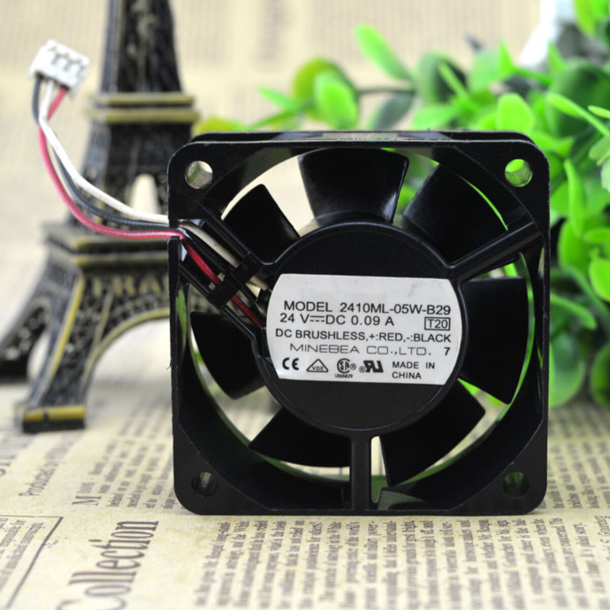 NMB 2410ML-05W-B29 24V 0.09A 6025 6cm Chassis Cooling Industrial Fan