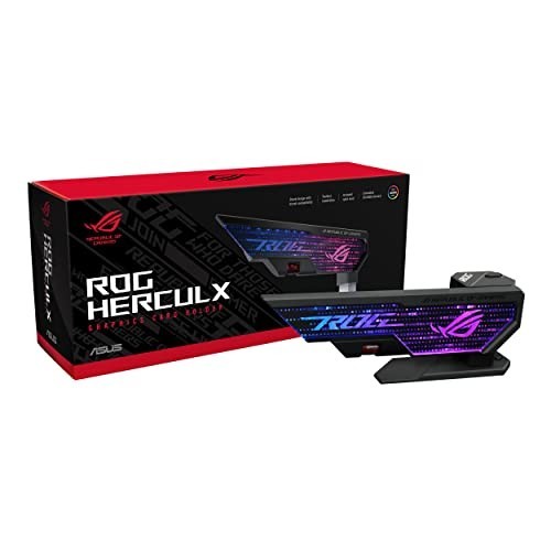 Graphics Card Anti-Sag Holder Bracket, Zinc Alloy, Toolless Install, RGB