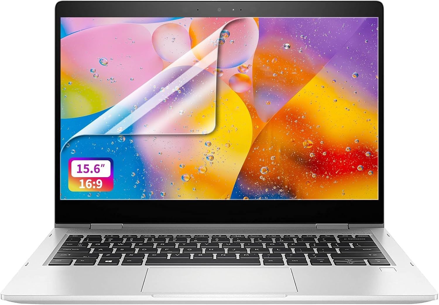 Crystal Clear Screen Protector for 15.6 Inch Laptops - 16:9 Compatibility, 2-Pac