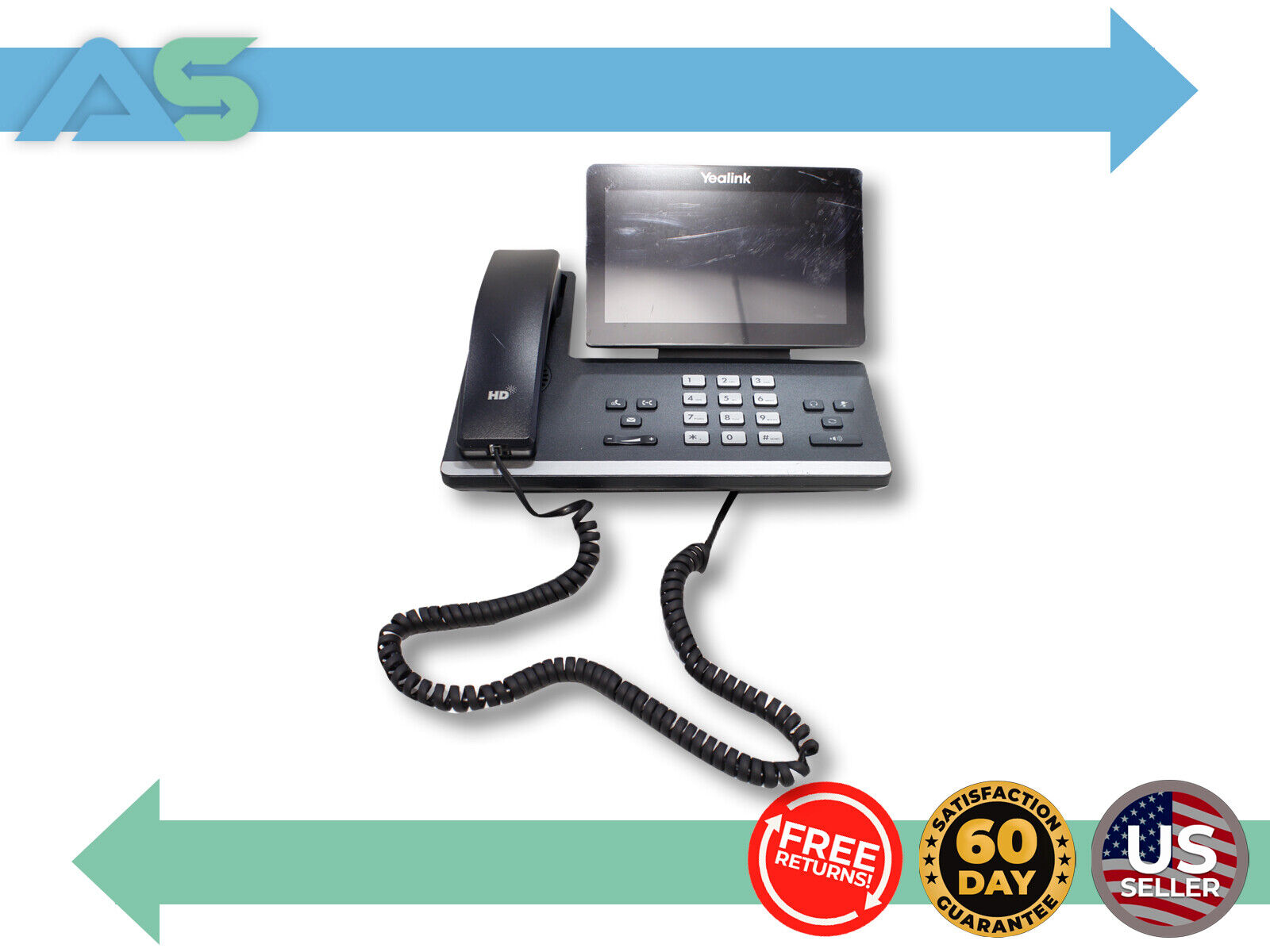 Yealink SIP-T57W Premium IP Phone Touchscreen w/ built-in Bluetooth and Wi-Fi