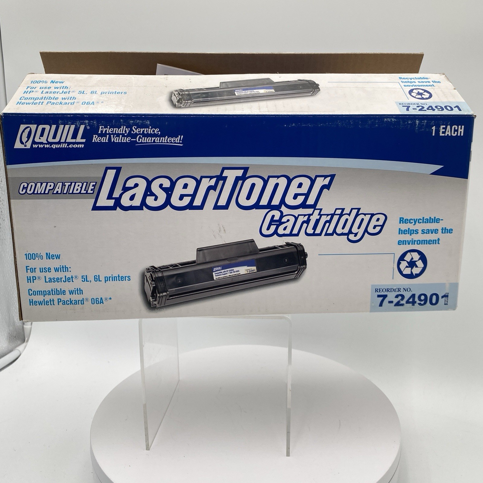 New Quill Laser Toner Cartridge 7-24901 Black for HP LJ 5L & 6L Compatible 06A