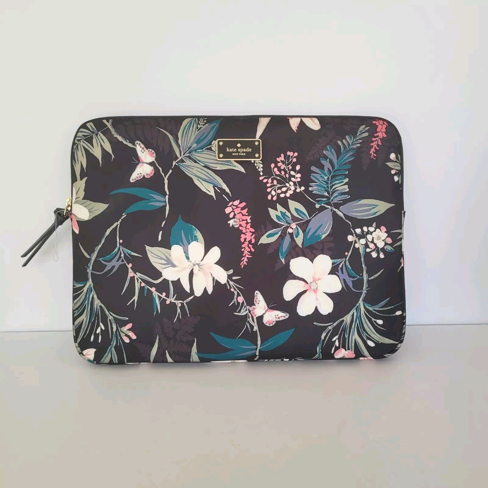 Kate Spade Wild Floral Laptop Bag MacBook Sleeve Pouch Zip 13Inch Padded New