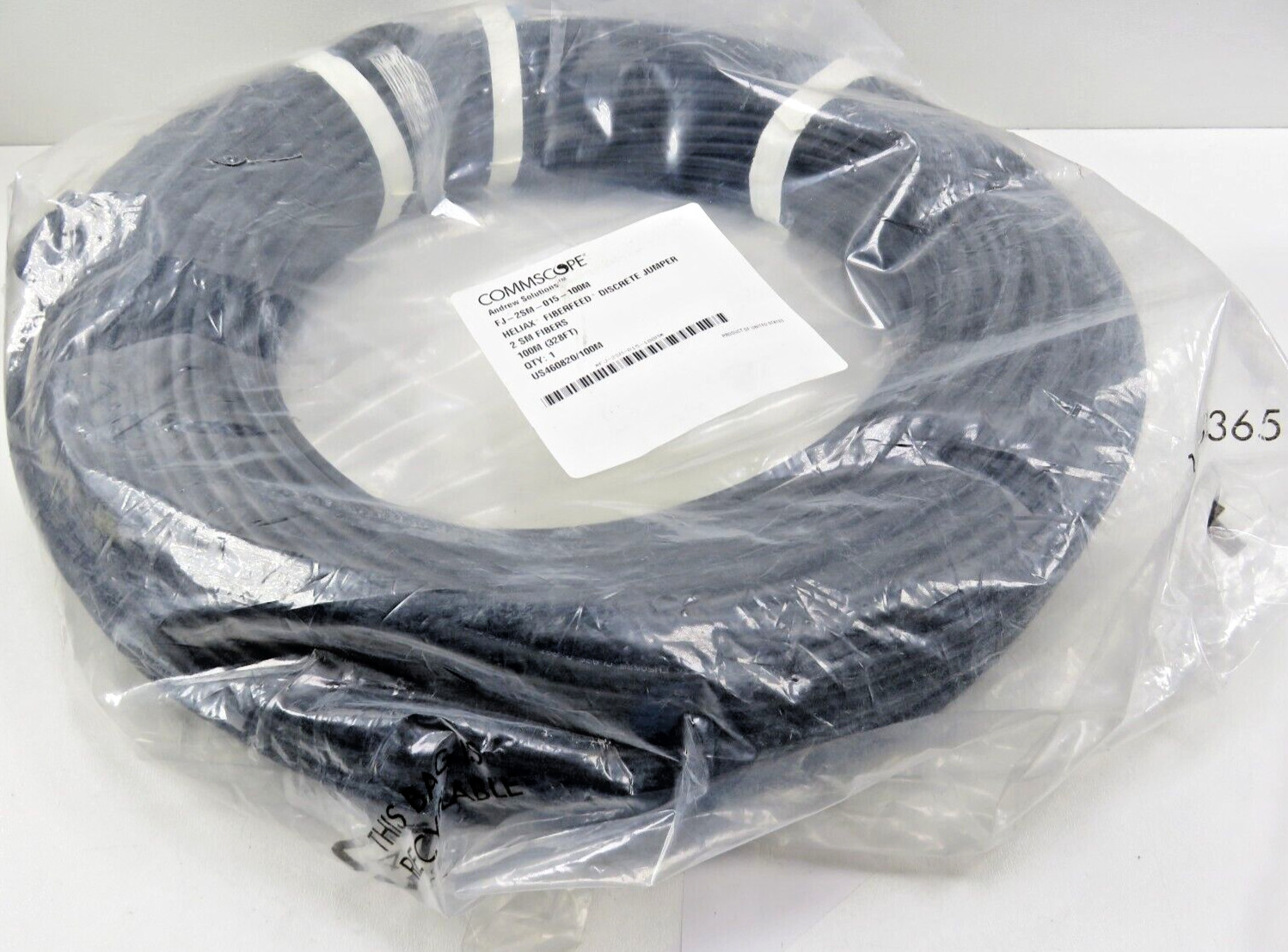 Commscope FJ-2SM-015-100M Fiber Distribution Cable 100 m (New)