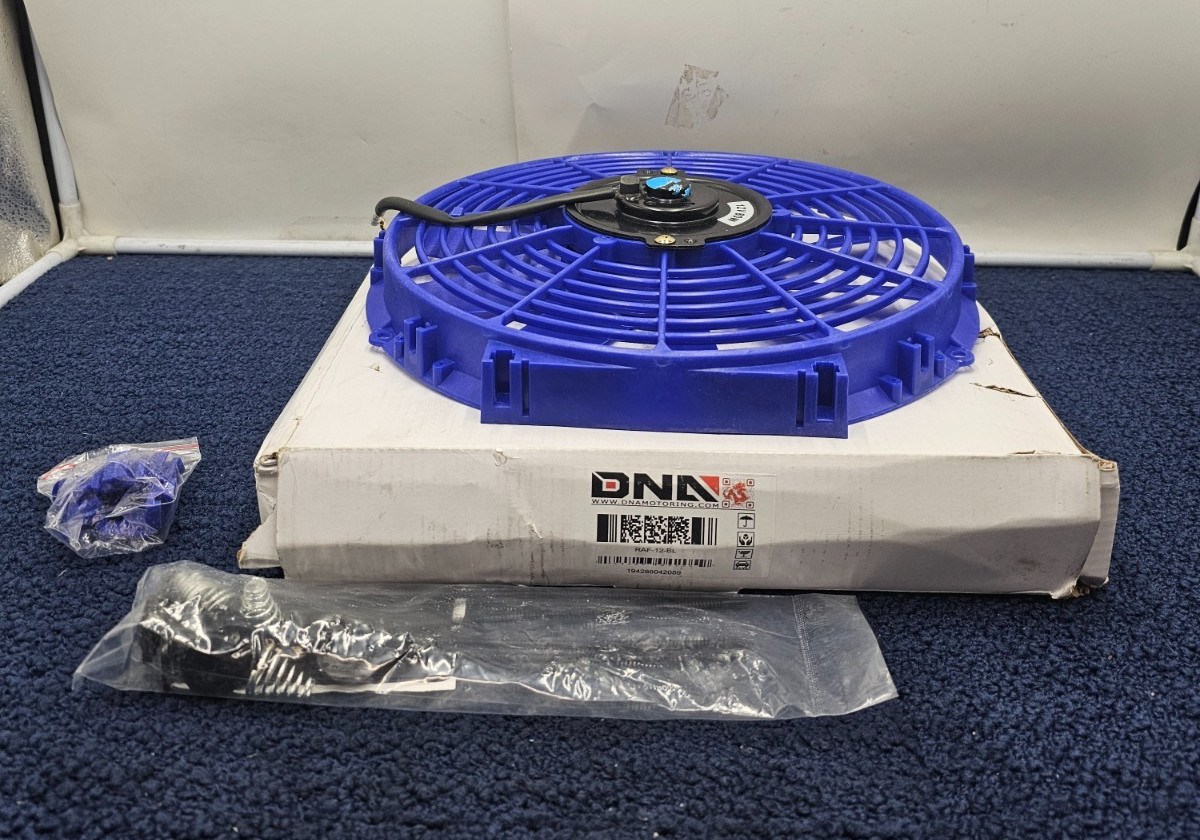 DNA RAF-12-BL Universal Slim Pull/Push Radiator Engine Bay Cooling Fan