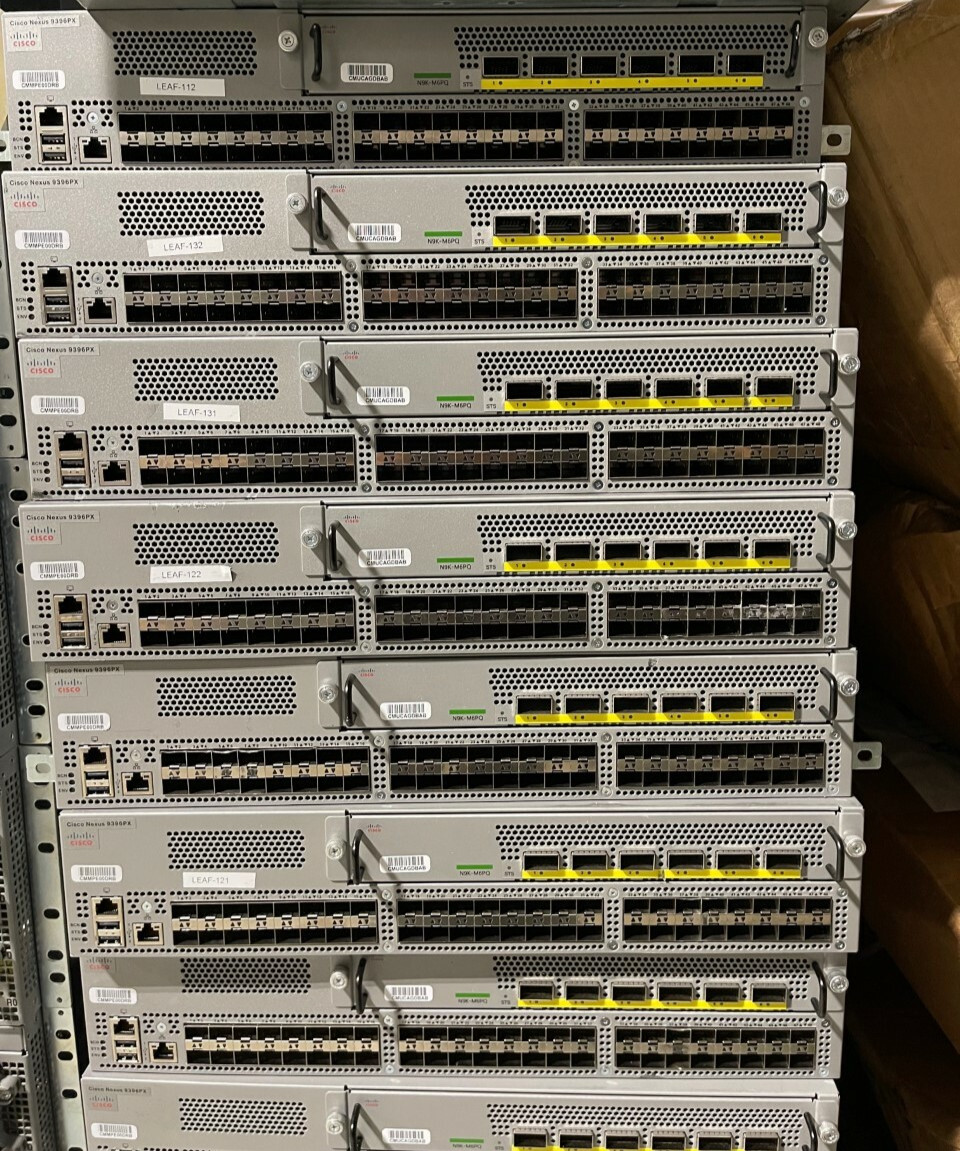 Cisco Nexus N9K-C9396PX 48x 1/10G SFP+ 6x40GB QSFP Switch N9K-M6PQ, N9K-PAC-650W
