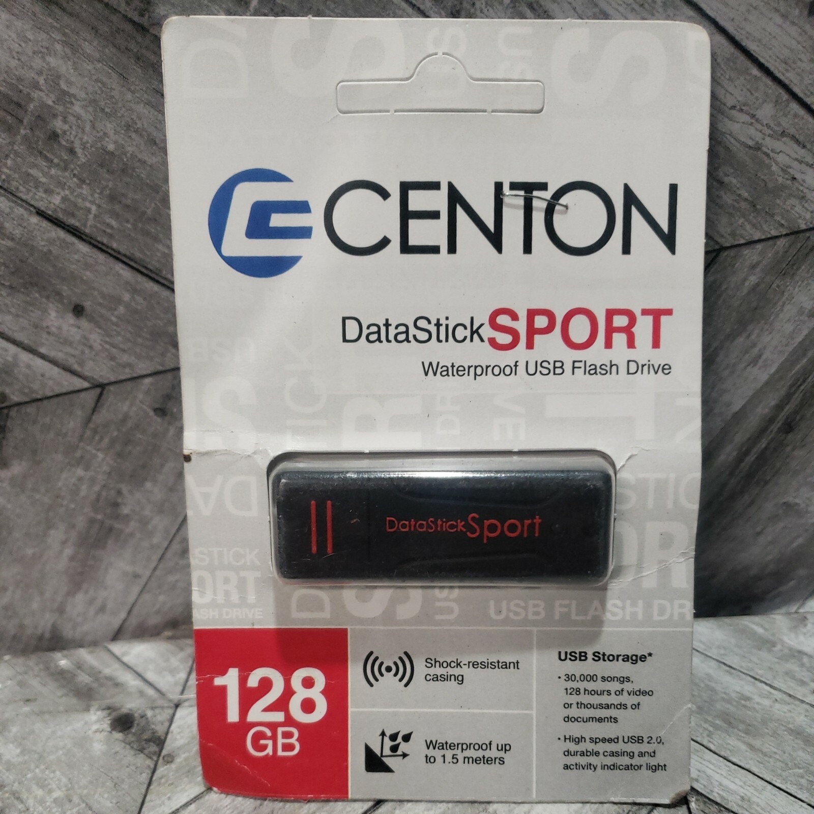 🍎 Centon DataStick Sport 128GB Waterproof USB Flash Drive S1U2W1128G