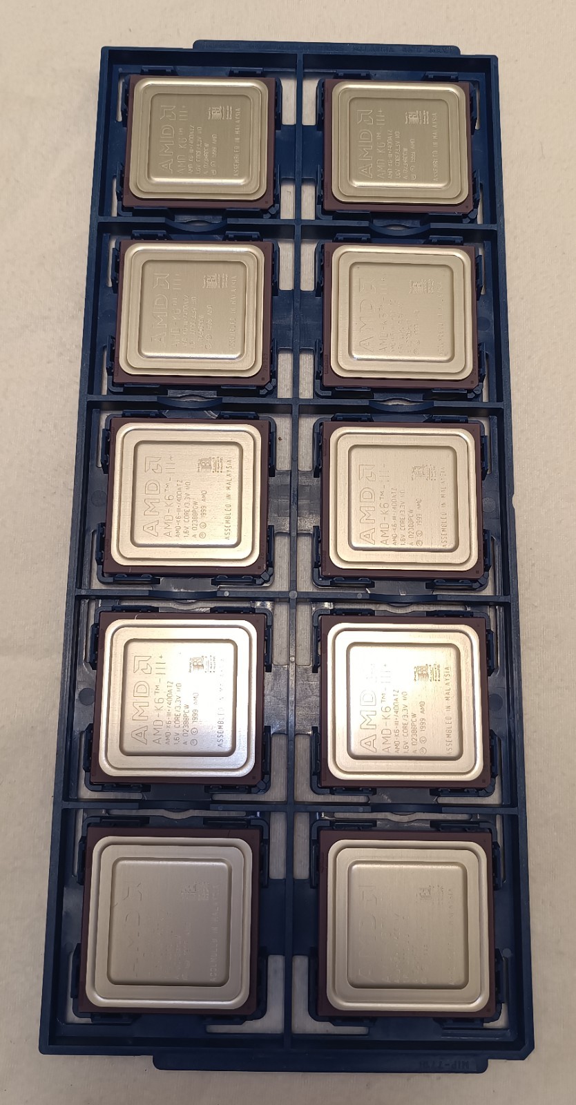 10 pcs pack AMD Athlon K6-3+ EE 400Mhz 1.6V low voltage works at 550Mhz 2.2V