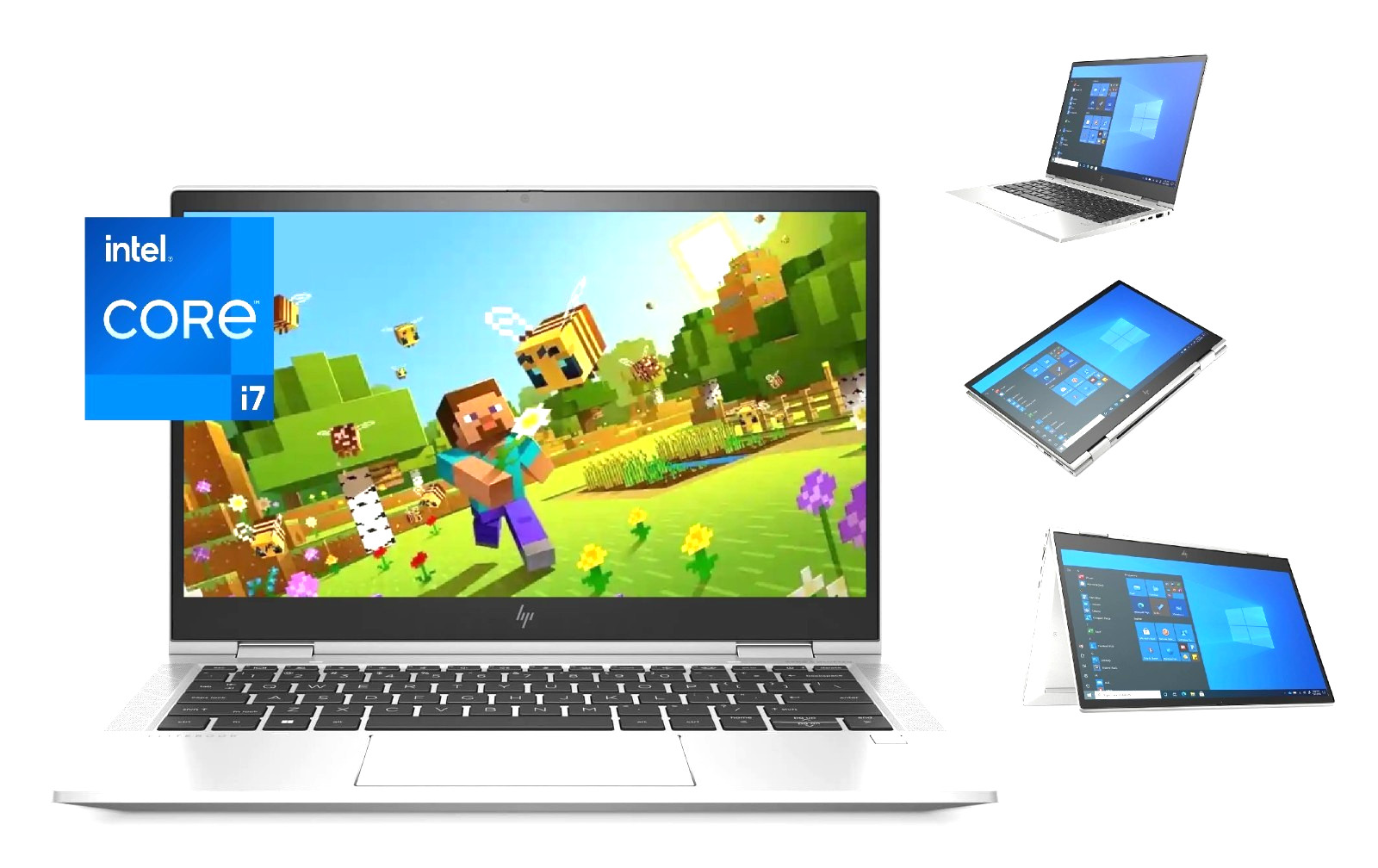 13.3 HP EliteBook 2-in-1 Laptop PC: Intel i7-10610U (16GB RAM - 512GB NVME SSD)