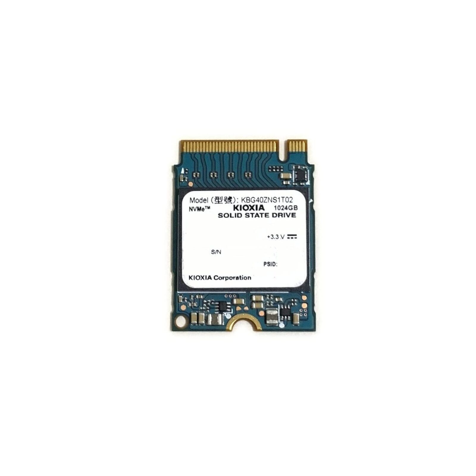 Kioxia SSD 1TB BG4 M.2 2230 30mm KBG40ZNS1T02 NVMe PCIe Gen3 x4 Solid State D...
