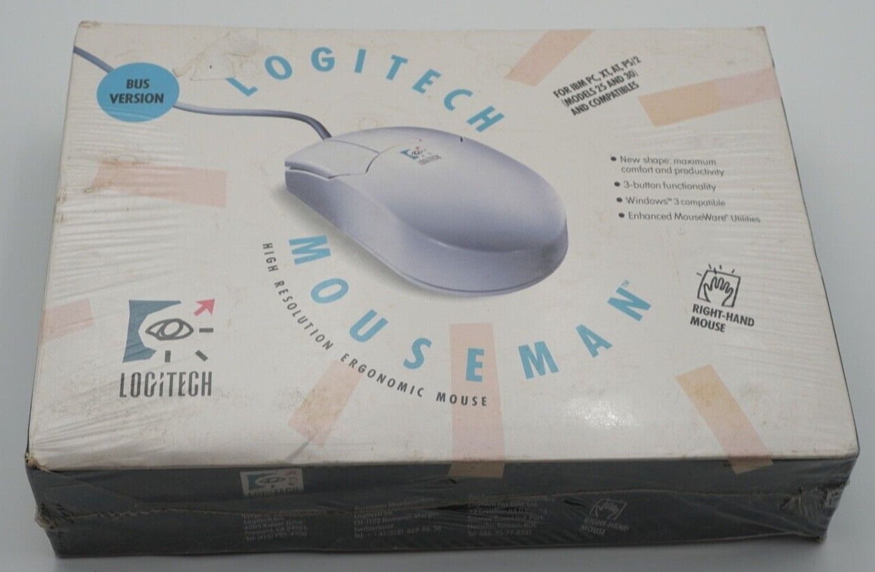 VINTAGE Logitech MouseMan RT BUS 905112-01 NEW Factory Sealed