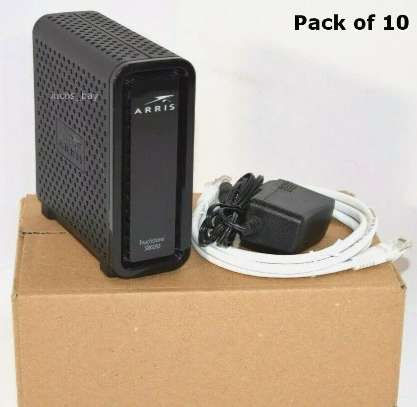 Pack of 10 Arris SB6183 Motorola Docsis 3.0 Cable Modem Comcast Xfinity Cox WOW