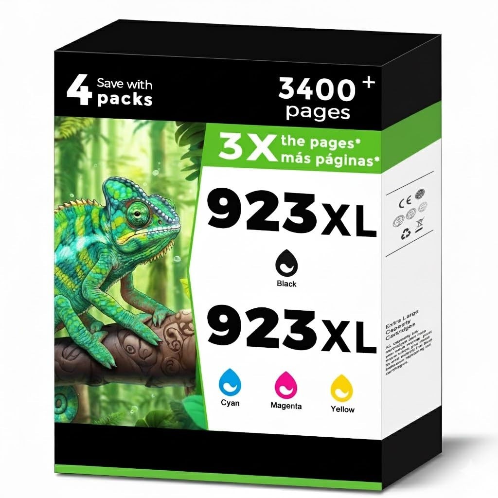 923XL 923e Ink Cartridges 4 Pack for HP OfficeJet Pro 8130e 8135e