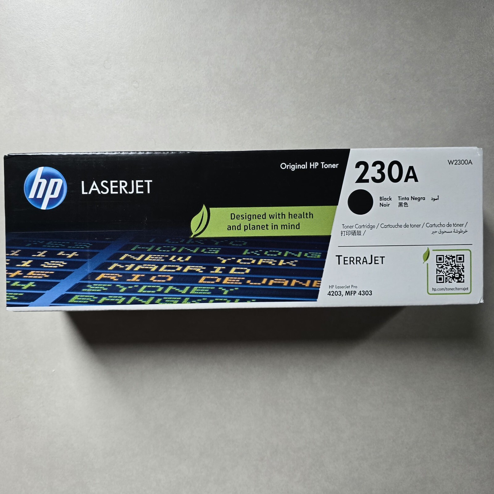 HP Genuine Toner 230A/X Black, Cian, Magenta, Yellow MFP 4301, 4303