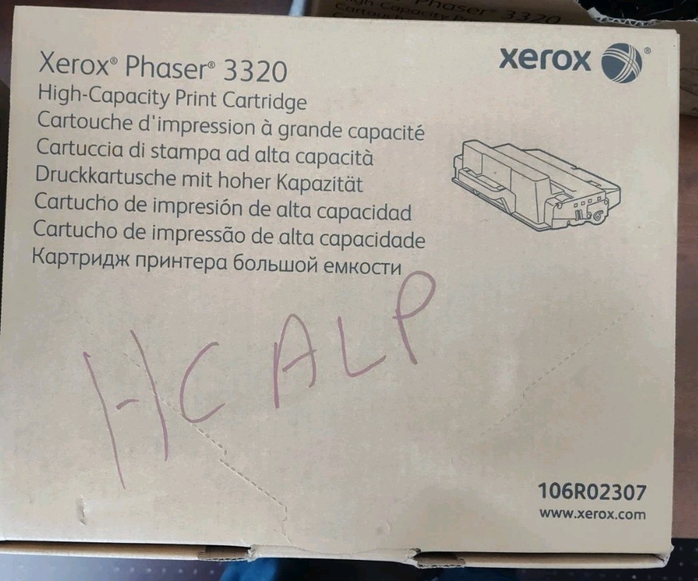Xerox 106R02307 Black High Yield Toner Cartridge for Phaser 3320 NEW